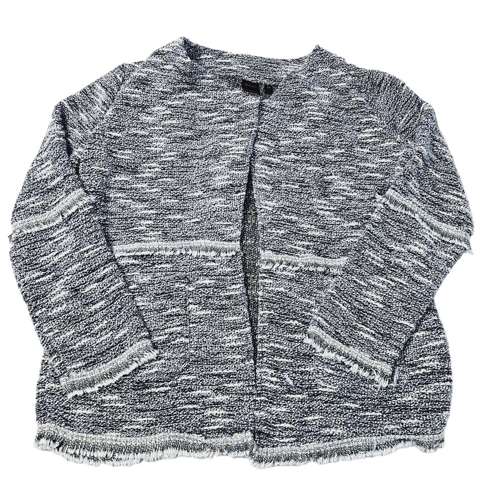 Rafaella Womens Open Sweater Multicolor Size Large Polyester Blend Long Sleeve